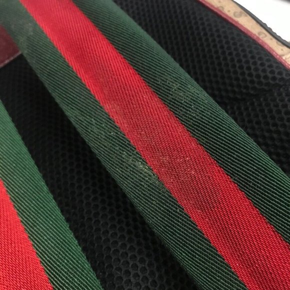 GUCCI 647816 GG Supreme Doraemon x GUCCI Small Backpack PVC/Leather Beige x Red - Picture 11 of 12